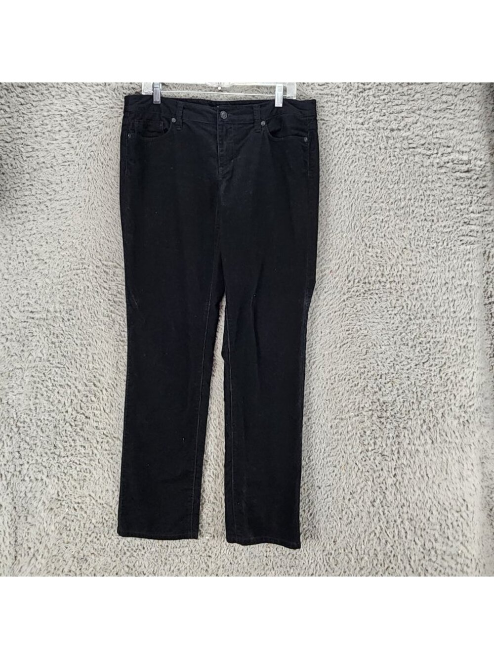 Loft Jeans Womens 30/10 Black Corduroy Stretch Modern Straight